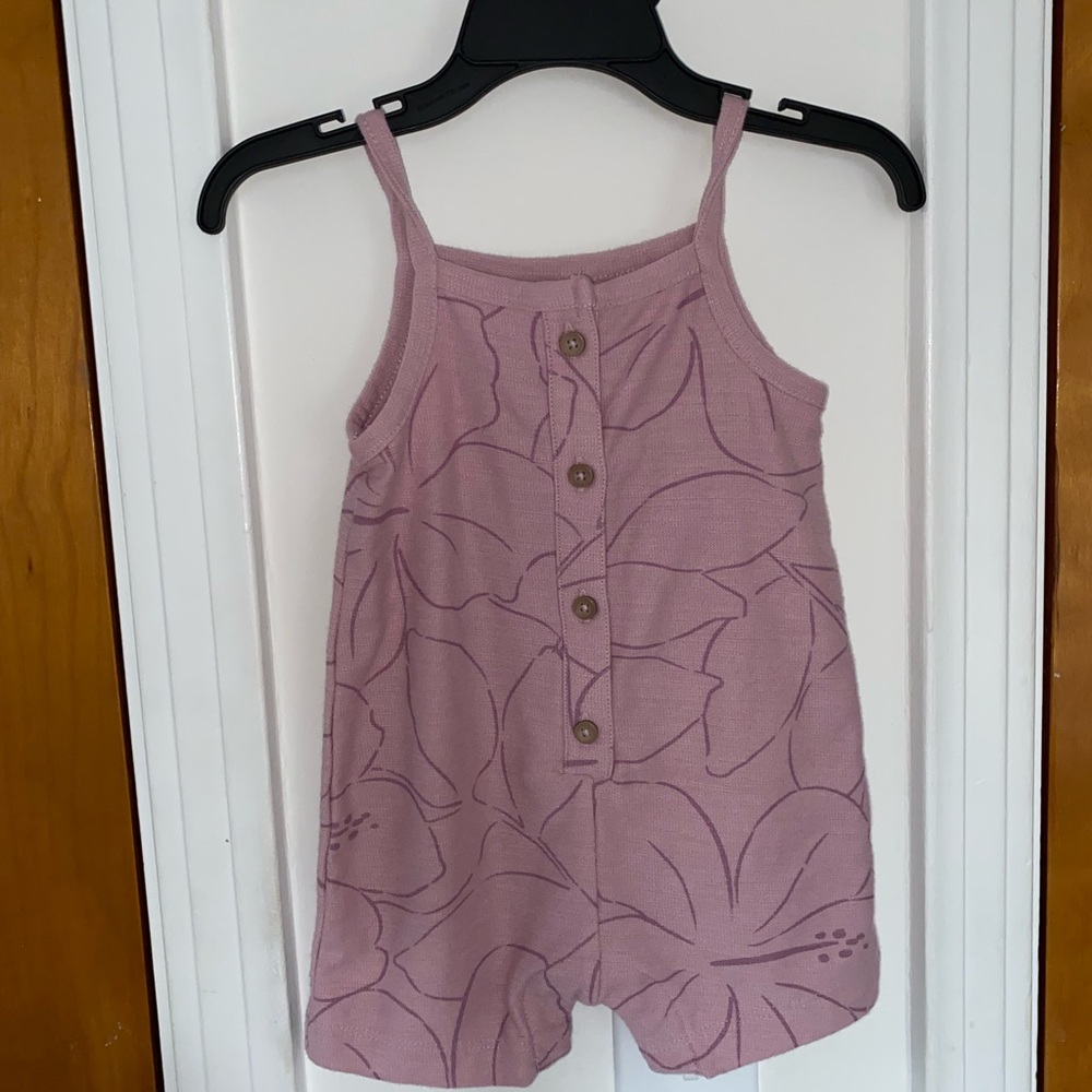 Carter's Mauve Floral Romper